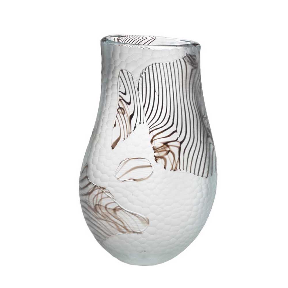 A unique Murano glass Battuto Vase