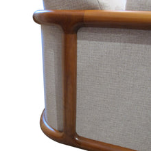 Load image into Gallery viewer, 1960s Large Pair of Armchairs with Curved Teak Frame, German