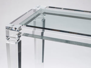 1970s Italian Perspex Console Table