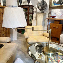 Load image into Gallery viewer, Large Swedish Table Lamp, Brass, Adjustable Swing Arm, 1970s