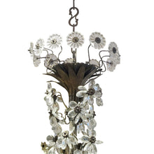 Load image into Gallery viewer, French 24-Branch Floral Crystal Chandelier, Attributed to Maison Bagués, Circa 1940s–1950s