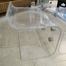Load image into Gallery viewer, Pair of American Perspex Stools with Zebra Cushions, 1970s