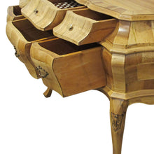 Load image into Gallery viewer, 1930s Italian Bombé Chest of Drawers, Burl Olive wood & Burl Walnut Marquetry