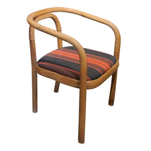 Load image into Gallery viewer, Vintage 1960s Occasional Chairs with Bentwood Frames and Striped Seats