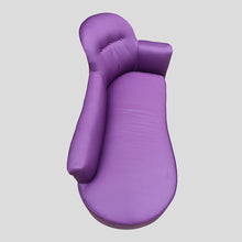 Load image into Gallery viewer, 1930s purple satin color chaise de lounge sofa