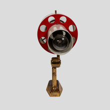 Load image into Gallery viewer, 1950s red and white Stilnovo design wall light