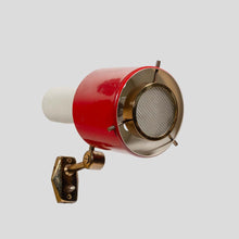 Load image into Gallery viewer, 1950s red and white Stilnovo design wall light