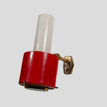 Load image into Gallery viewer, 1950s red and white Stilnovo design wall light