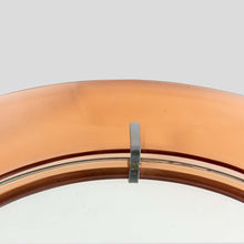 Load image into Gallery viewer, 1960s Peach color Cristal Arte design circular mirror