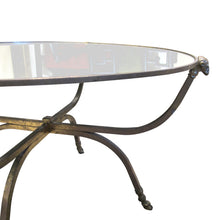 Load image into Gallery viewer, Maison Jansen Round Coffee Table with Rams head accent, 1950s