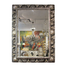 Load image into Gallery viewer, 19th-Century French Mirror with Contemporary Shell Adornments