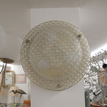 Load image into Gallery viewer, Pair of German Glass and Brass Wall or Ceiling Lights, 1970s