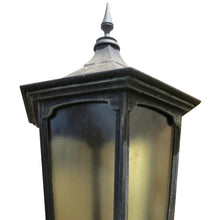 Load image into Gallery viewer, A Pair of Aluminium Outdoor Pillar Lanterns, English, circa 1950s