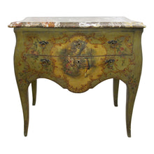 Load image into Gallery viewer, French Painted Chest of Drawers, 1920s, Neoclassical Style with Marble Top