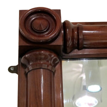 Load image into Gallery viewer, English, William IV Large Rectangular Mahogany Overmantel Mirror