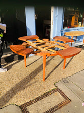 Load image into Gallery viewer, Extending or metamorphic "Flip-Flap" table by Dyrlund, Denmark. 1960s.