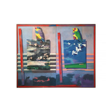 Load image into Gallery viewer, Richard Frank 'Mated Measure' Painting, Oil On Canvas 1980