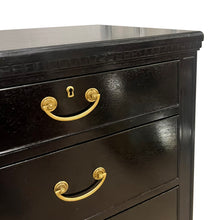 Load image into Gallery viewer, Swedish Early 1900s Black Chest of Drawers with Original Brass Hardware