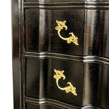 Load image into Gallery viewer, Louis XIV-Style Black French Polished Chest of Drawers, French, 1950s