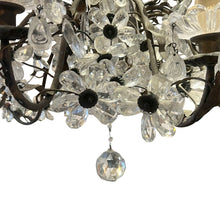 Load image into Gallery viewer, French 10-Branch Floral Crystal Chandelier, Attributed to Maison Bagués, Circa 1940s–1950s