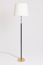 Load image into Gallery viewer, Brass and Leather Floor Lamp