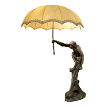 Load image into Gallery viewer, Rare French Art Deco Spelter Monkey Table Lamp, c.1920s