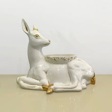 Load image into Gallery viewer, Antica Athena Deer Faun Ceramic Planter