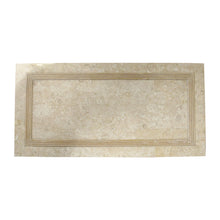 Load image into Gallery viewer, Pair of 1970s/80s Italian Rattan & Tessellated Travertine Pedestals