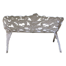 Load image into Gallery viewer, Swedish Mid-Century White Painted Garden Bench
