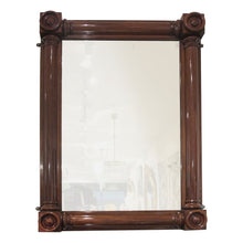 Load image into Gallery viewer, English, William IV Large Rectangular Mahogany Overmantel Mirror