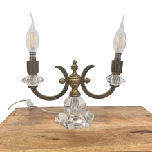 Load image into Gallery viewer, Pair of 1940s French Art Deco De Sèvres Crystal Table Lamps