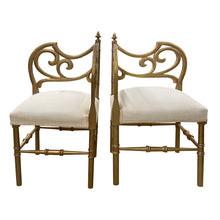 Load image into Gallery viewer, Pair of French Art Nouveau Gilt Wood Corner Chairs, 1900s
