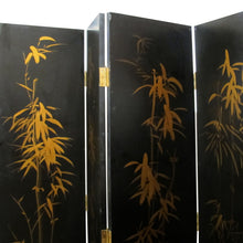 Load image into Gallery viewer, 1950s Chinese Six-Panel Lacquered Room Divider with Reliefs