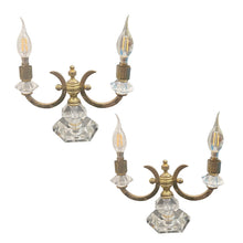 Load image into Gallery viewer, Pair of 1940s French Art Deco De Sèvres Crystal Table Lamps