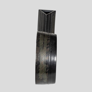 Italian grey black freeform vase by Alessio Tasca