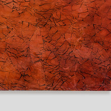 Load image into Gallery viewer, 1970s red lacquer crackleware console table by Enrique Garcel