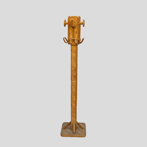 970s Bamboo rattan coat hanger by Vivai del sud