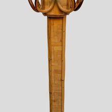 Load image into Gallery viewer, 970s Bamboo rattan coat hanger by Vivai del sud
