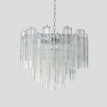 Load image into Gallery viewer, Murano clear glass Tronchi chandelier