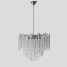 Load image into Gallery viewer, Murano clear glass Tronchi chandelier