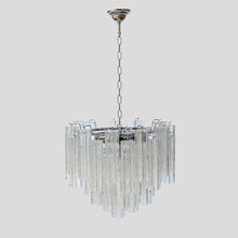 Load image into Gallery viewer, Murano clear glass Tronchi chandelier
