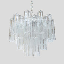Load image into Gallery viewer, Murano clear glass Tronchi chandelier