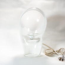 Load image into Gallery viewer, Vistosi design clear and white glass table lamp