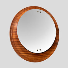 Load image into Gallery viewer, Circular teak plywood frame mirror by Stilcasa