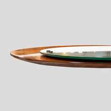 Load image into Gallery viewer, Circular teak plywood frame mirror by Stilcasa