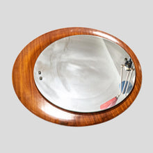 Load image into Gallery viewer, Circular teak plywood frame mirror by Stilcasa