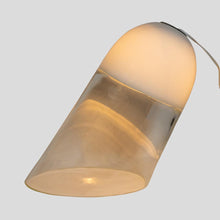 Load image into Gallery viewer, White and clear glass Vistosi table lamp