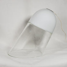 Load image into Gallery viewer, White and clear glass Vistosi table lamp
