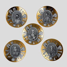 Load image into Gallery viewer, Set of 5 Piero Fornasetti Grandi Maestri plates