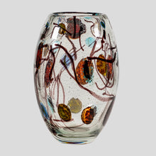 Load image into Gallery viewer, Murano Multi colour blown glass vase